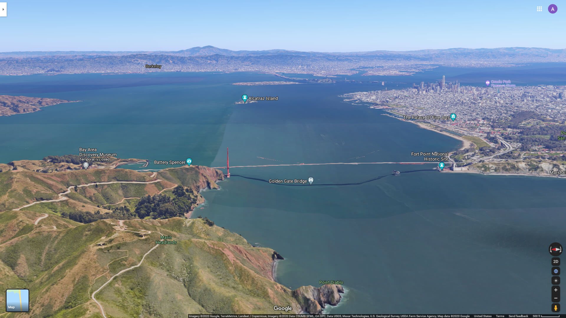 San Francisco et Golden Gate des Marin Headlands